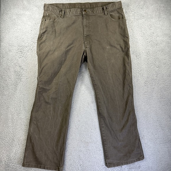 Dickies Pants Mens 42x30 Green Duck Canvas Carpenter Utility Hammer Loop Y2K - Picture 1 of 9